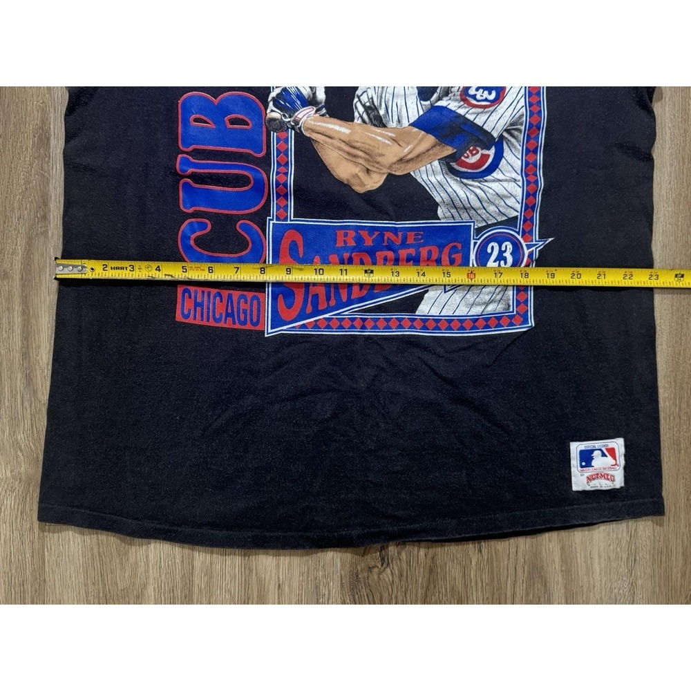 Vintage Nutmeg‎ Chicago Cubs Ryne Sandberg MLB T Shirt Size XL - Picture 3 of 12